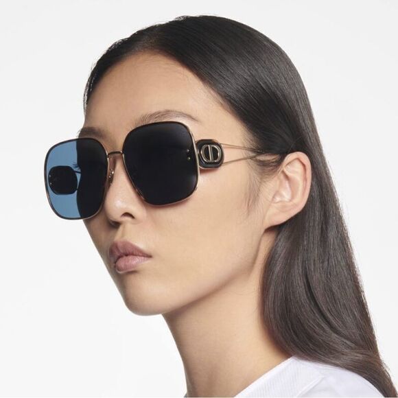 DIOR Sunglasses DIORBOBBY S1U B5B0 Gold Havana/Blue Women NEW